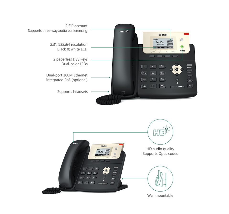 Yealink SIP-T21p E2 IP Phone Dubai - Yealink Phone
