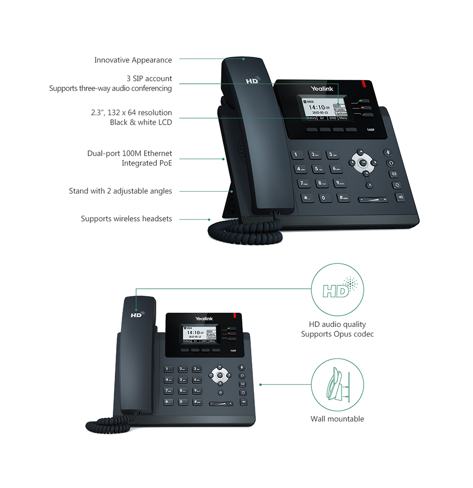 SIP-T40P – Yealink Phones