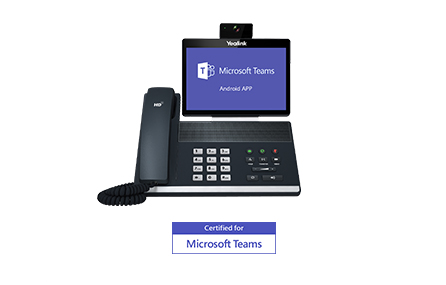 Microsoft Teams Video Solutions for Executive Desk and Huddle Rooms. The Yealink VP59 Teams edition video phone is designed as an executive desk phone and also can be used in huddle spaces. It is this page that shows the VP59 solution for personal desk. By adding on a USB camera.