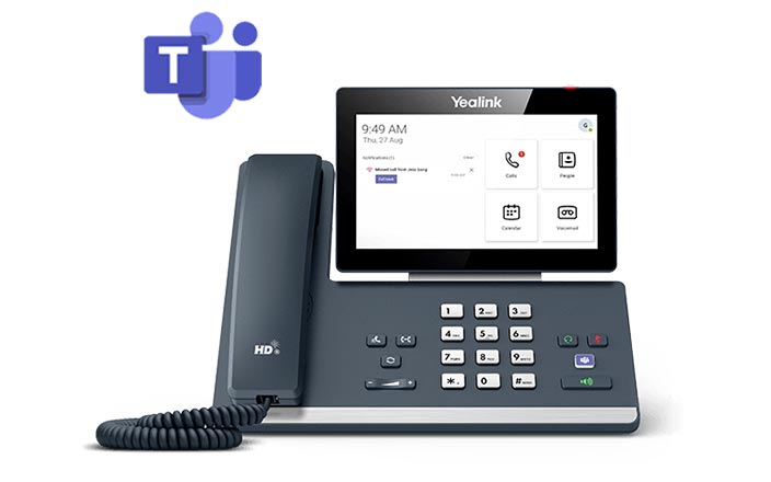 MS Teams and SFB based smart Business desk phone for executives and professionals.